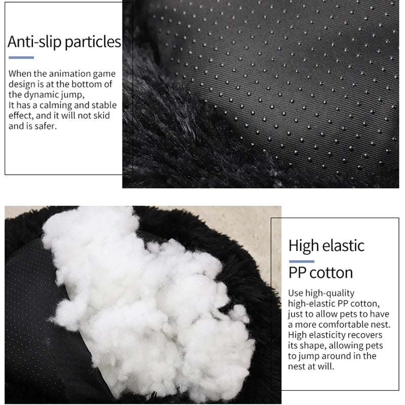 Lit apaisent en peluche ultra doux