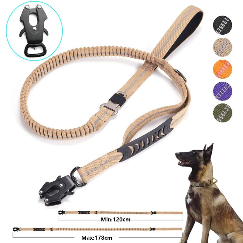 Laisse Tactique Anti- Choc Multi-Fonction