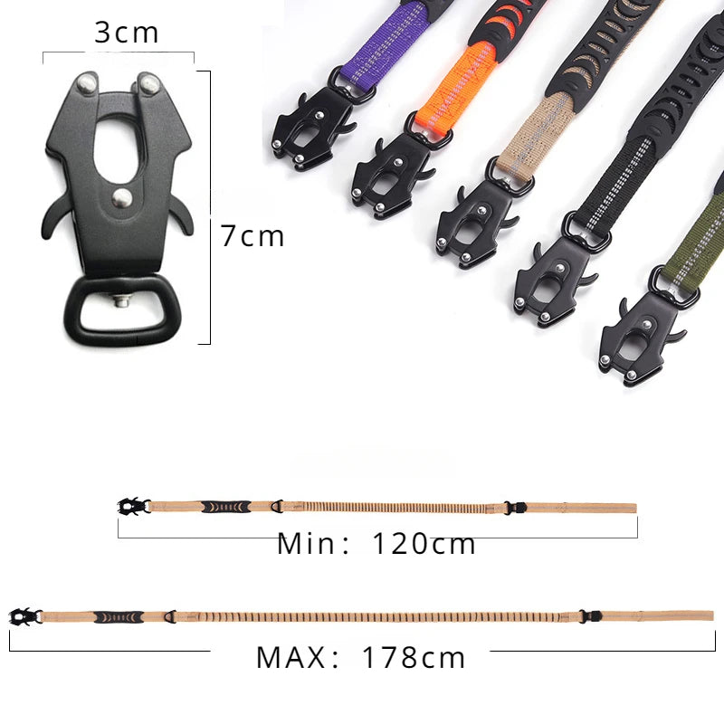 Laisse Tactique Anti- Choc Multi-Fonction